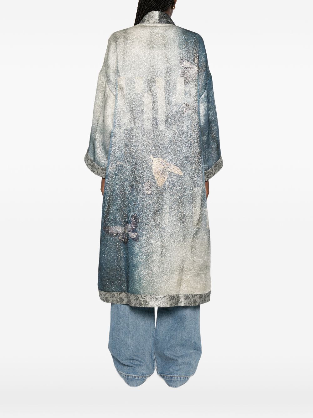 Pierre Louis Mascia Printed kimono jacket