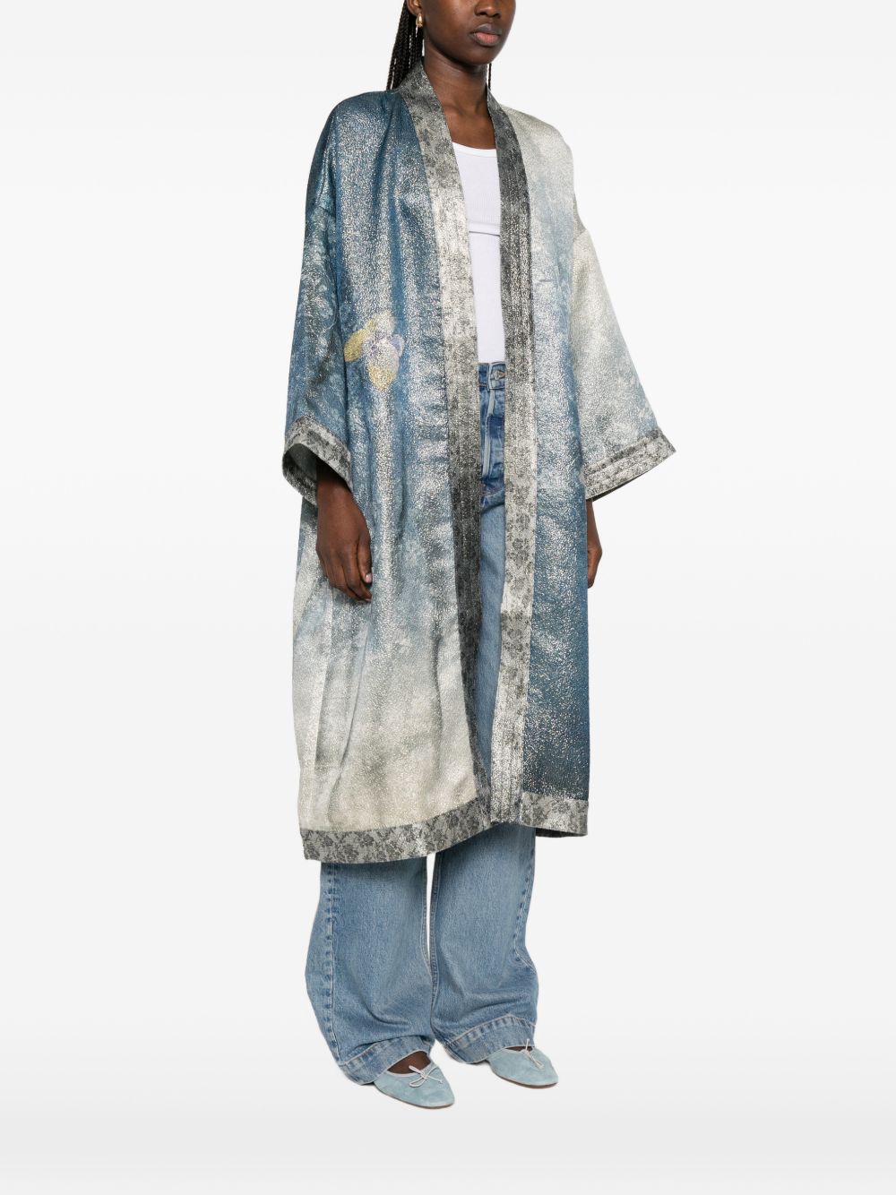 Pierre Louis Mascia Printed kimono jacket