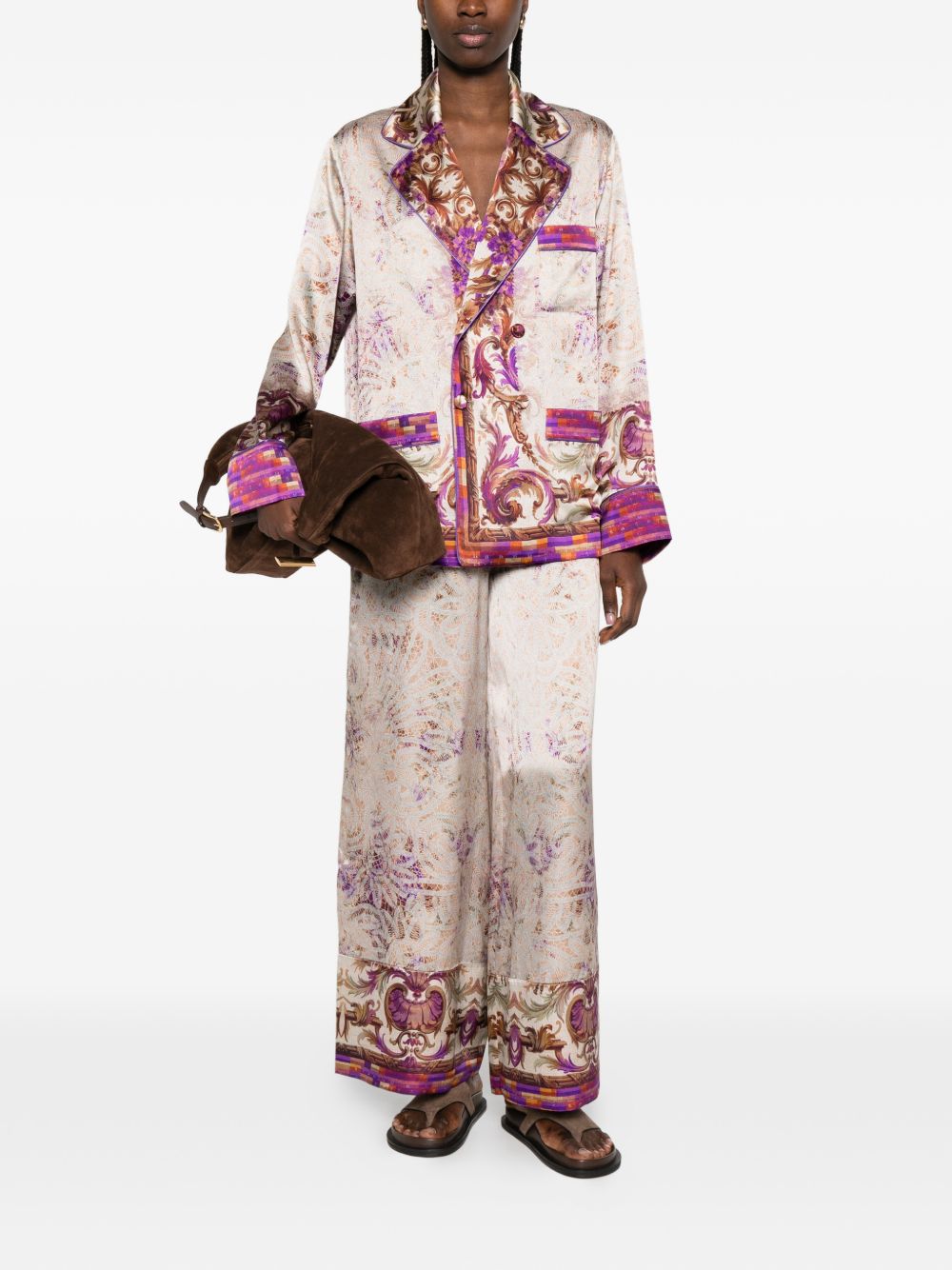 Pierre Louis Mascia Printed silk jacket