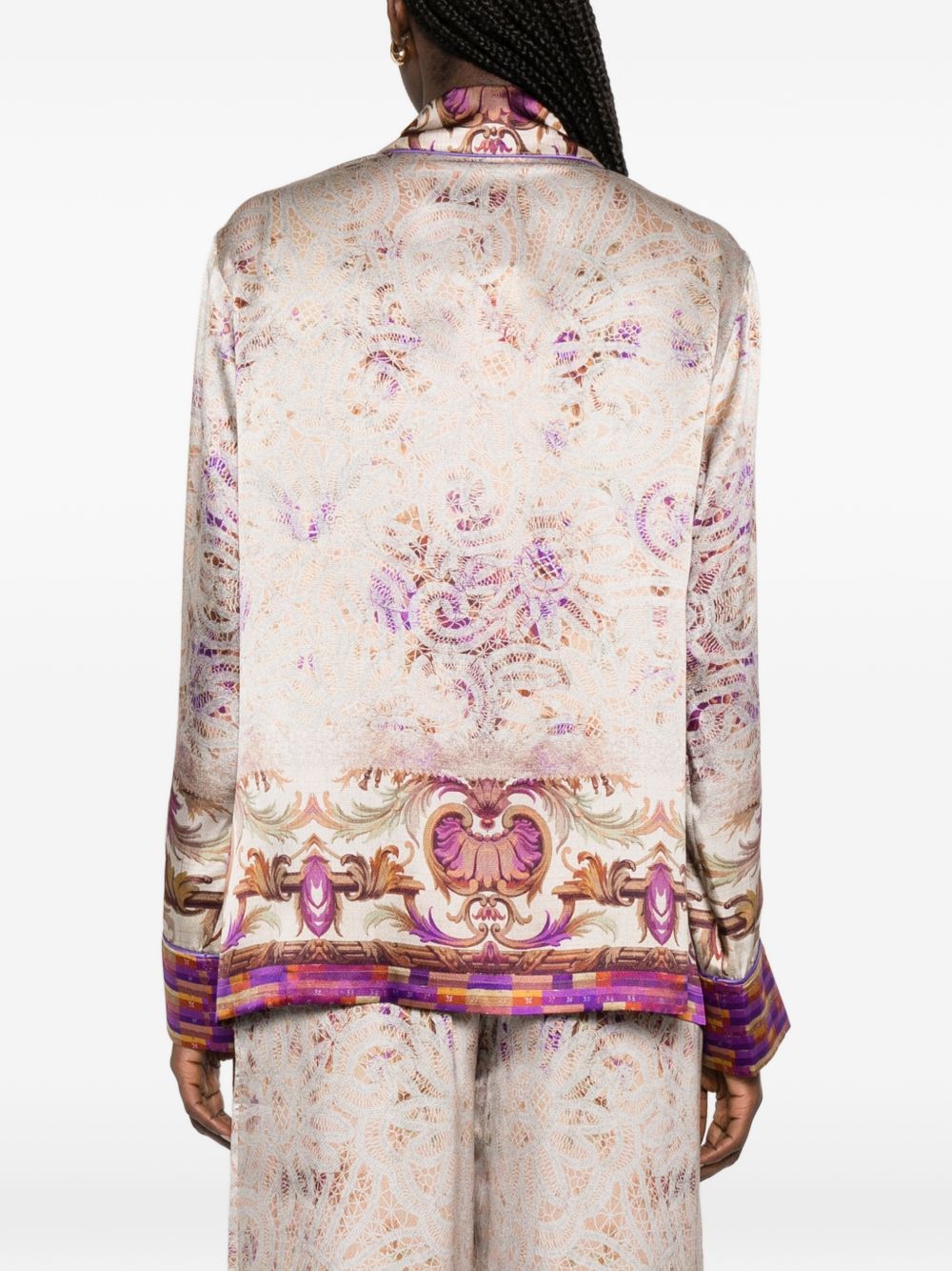 Pierre Louis Mascia Printed silk jacket