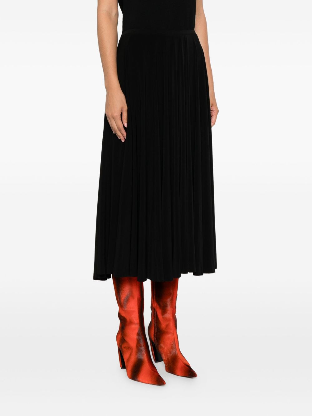 Norma Kamali Flared midi skirt