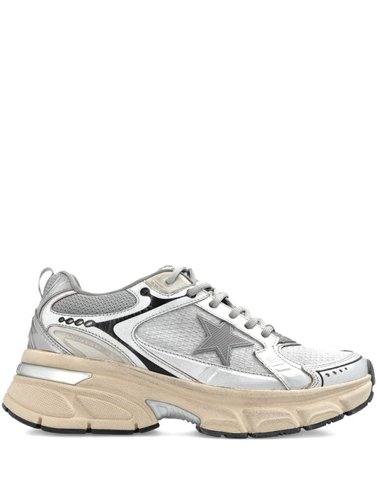 Golden Goose Lightstar Men's in grey mesh Sneakers