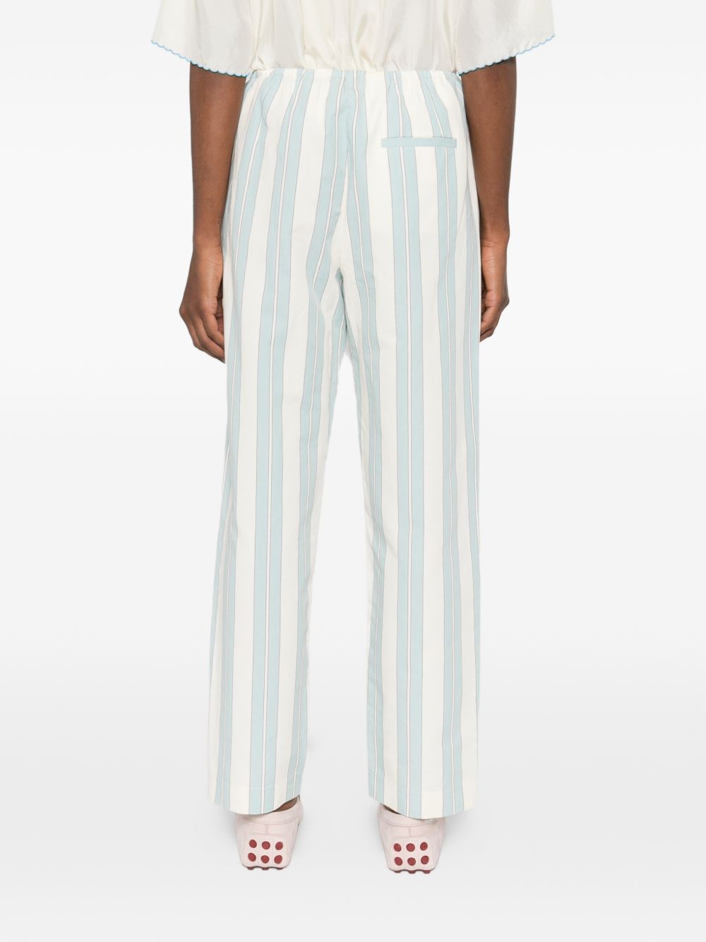 Forte Forte Striped drawstring trousers
