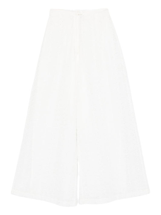 Forte Forte Embroidered cotton trousers