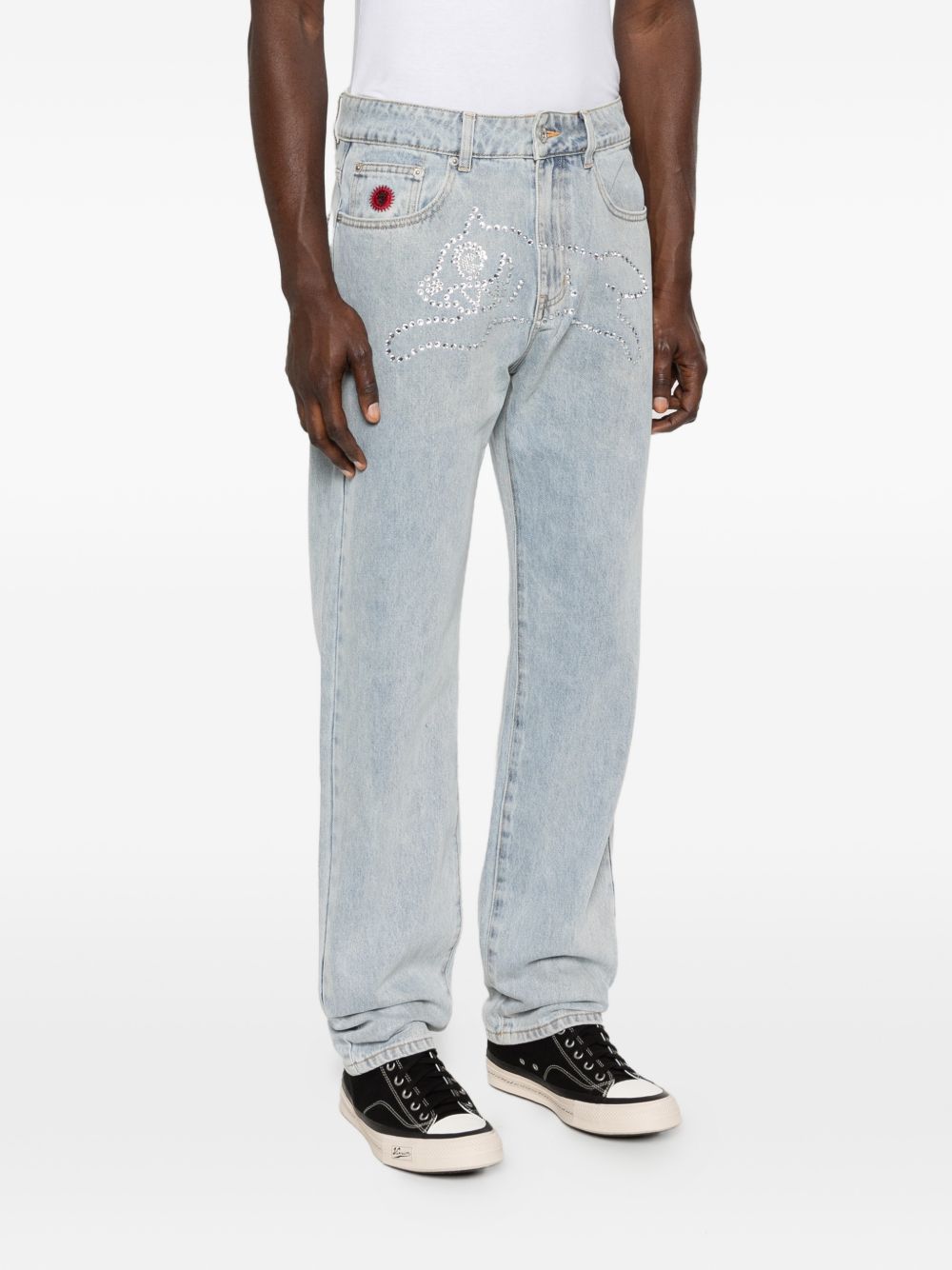 Icecream Crystal Running Dog denim jeans
