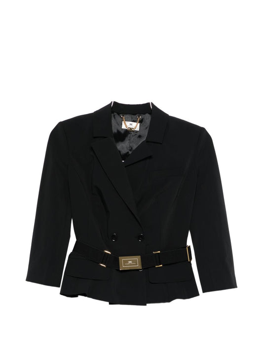Elisabetta Franchi Belted double-breasted jacket