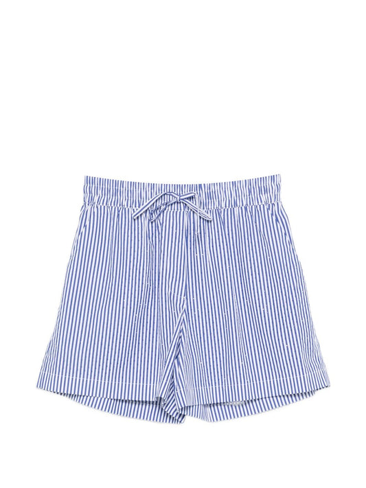 Parosh Striped cotton shorts