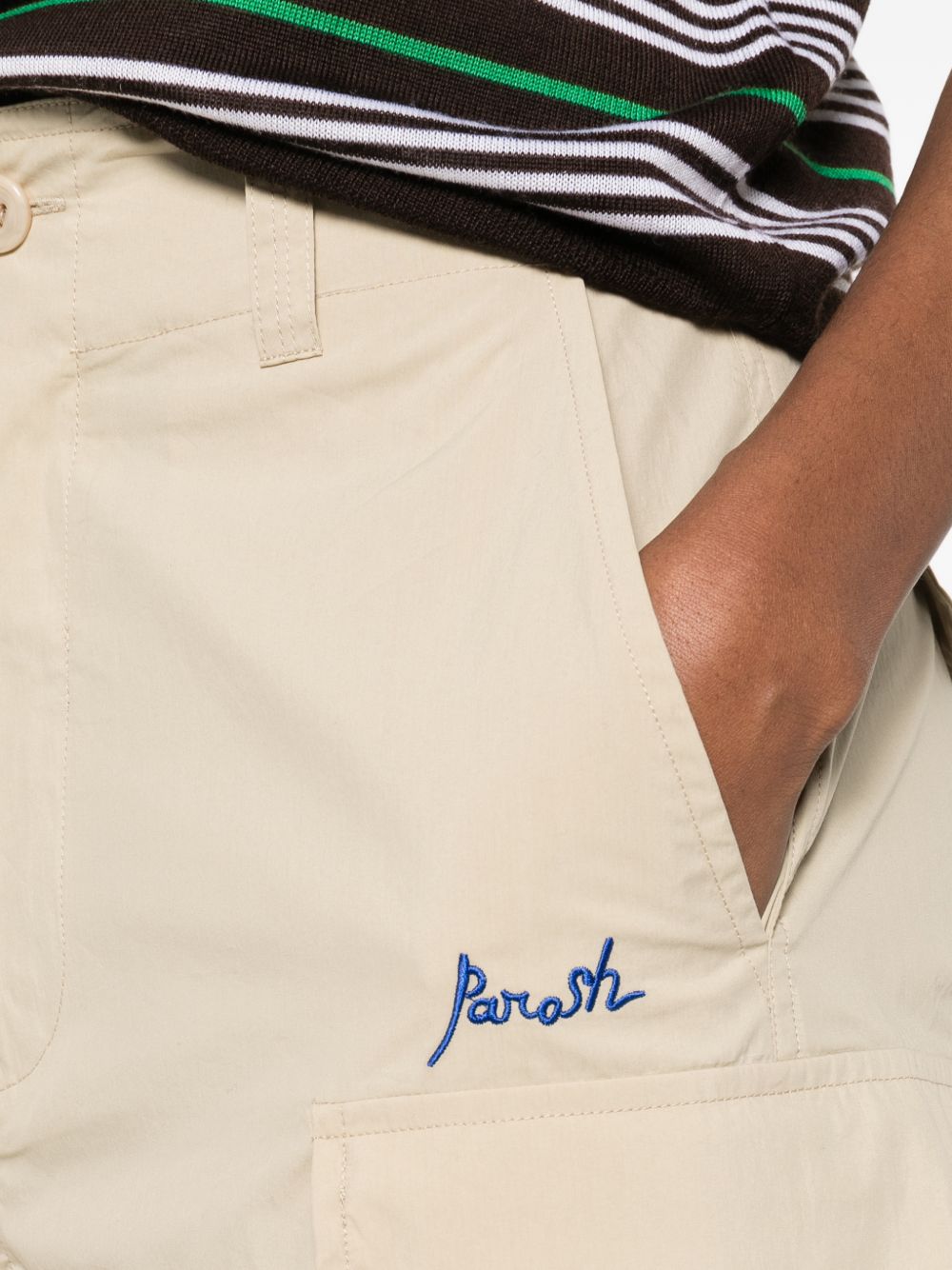 Parosh P.A.R.O.S.H. Nylon and cotton trousers