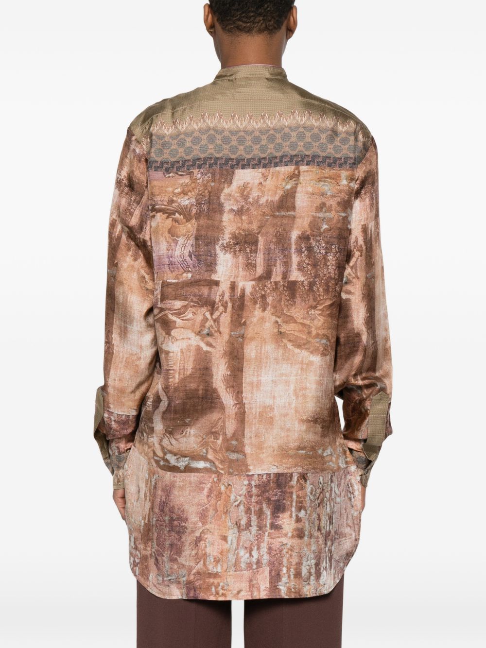 Pierre Louis Mascia Printed silk shirt