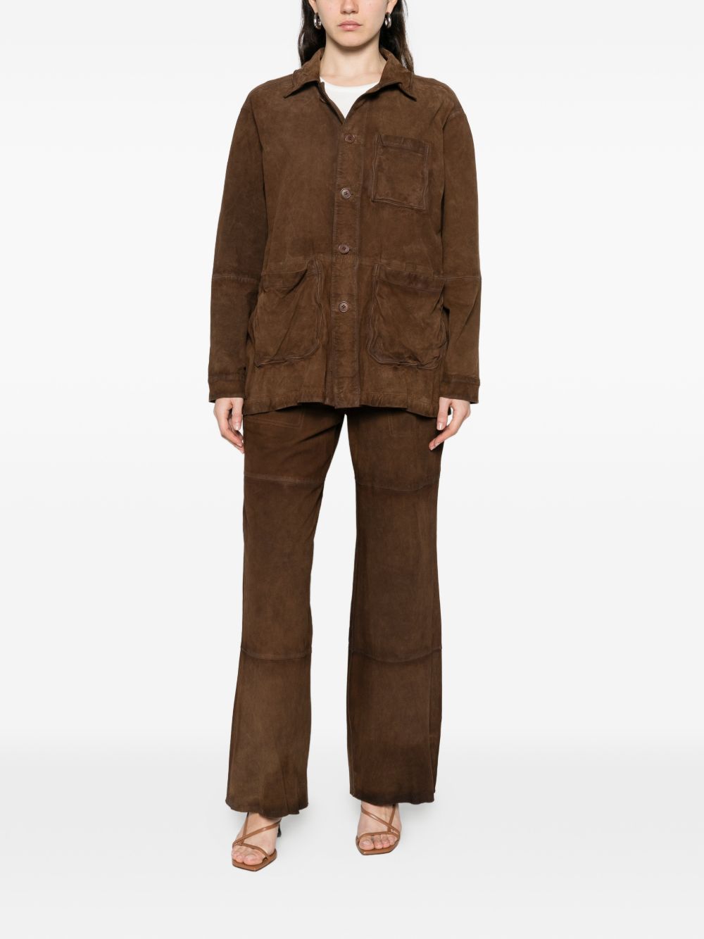 Parosh P.A.R.O.S.H. Suede leather jacket
