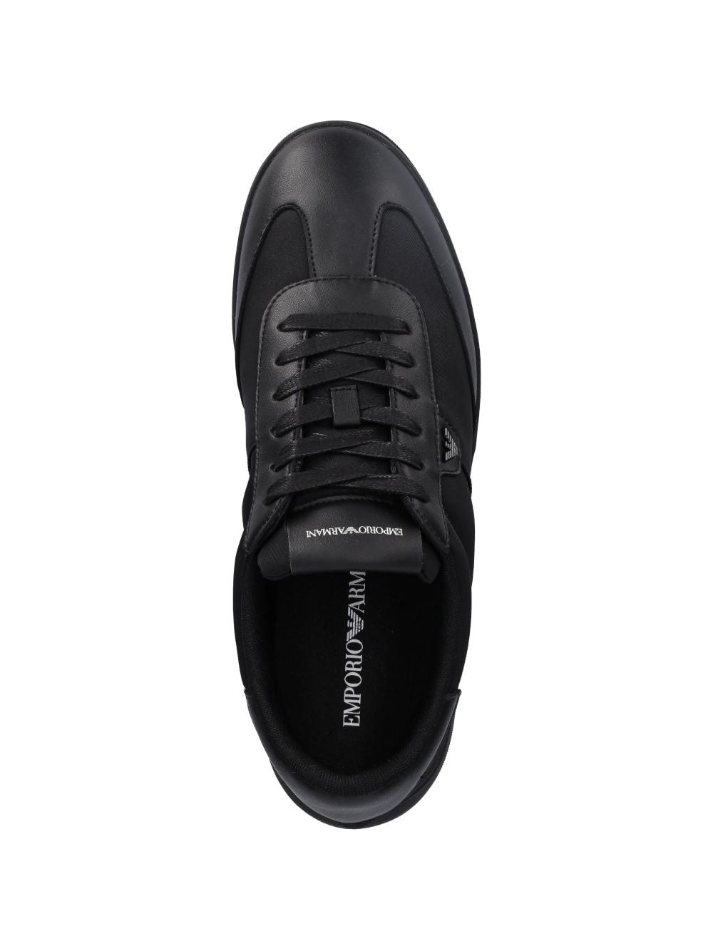 Emporio Armani Nylon sneakers with leather details
