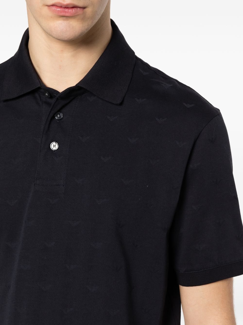 Emporio Armani Logo cotton polo shirt