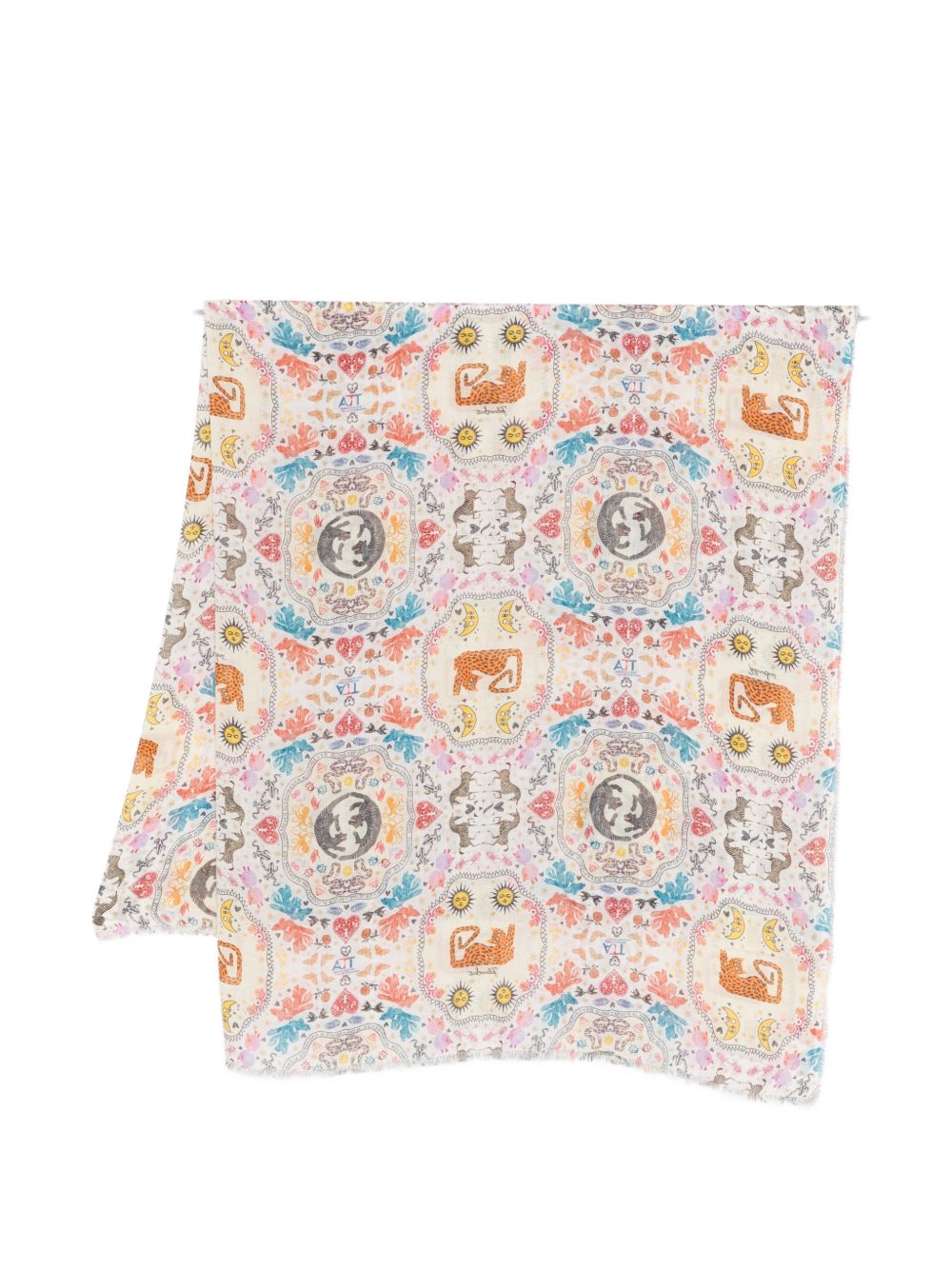 Faliero Sarti Poly silk blend stole