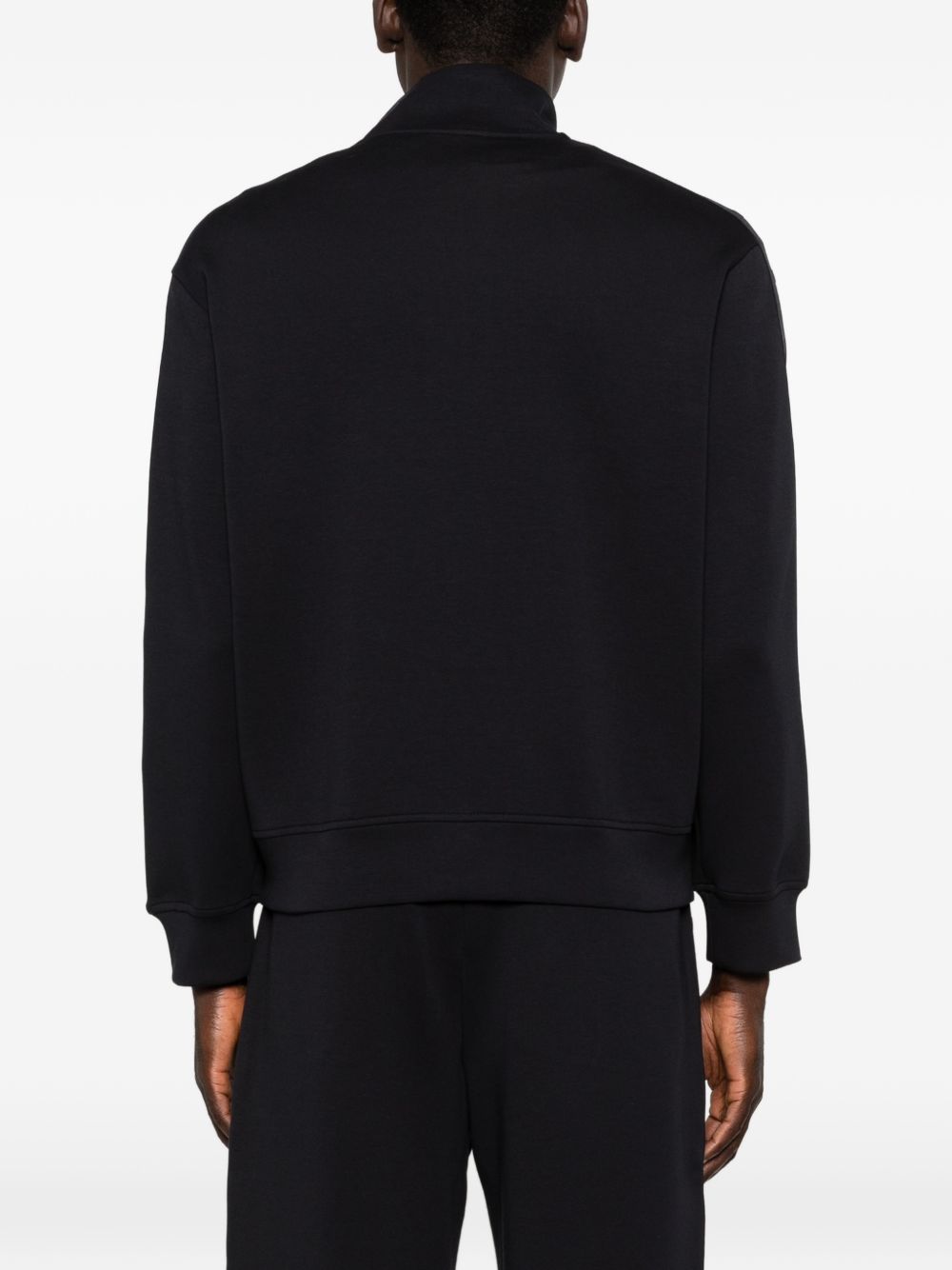 Emporio Armani Cotton zipped sweatshirt