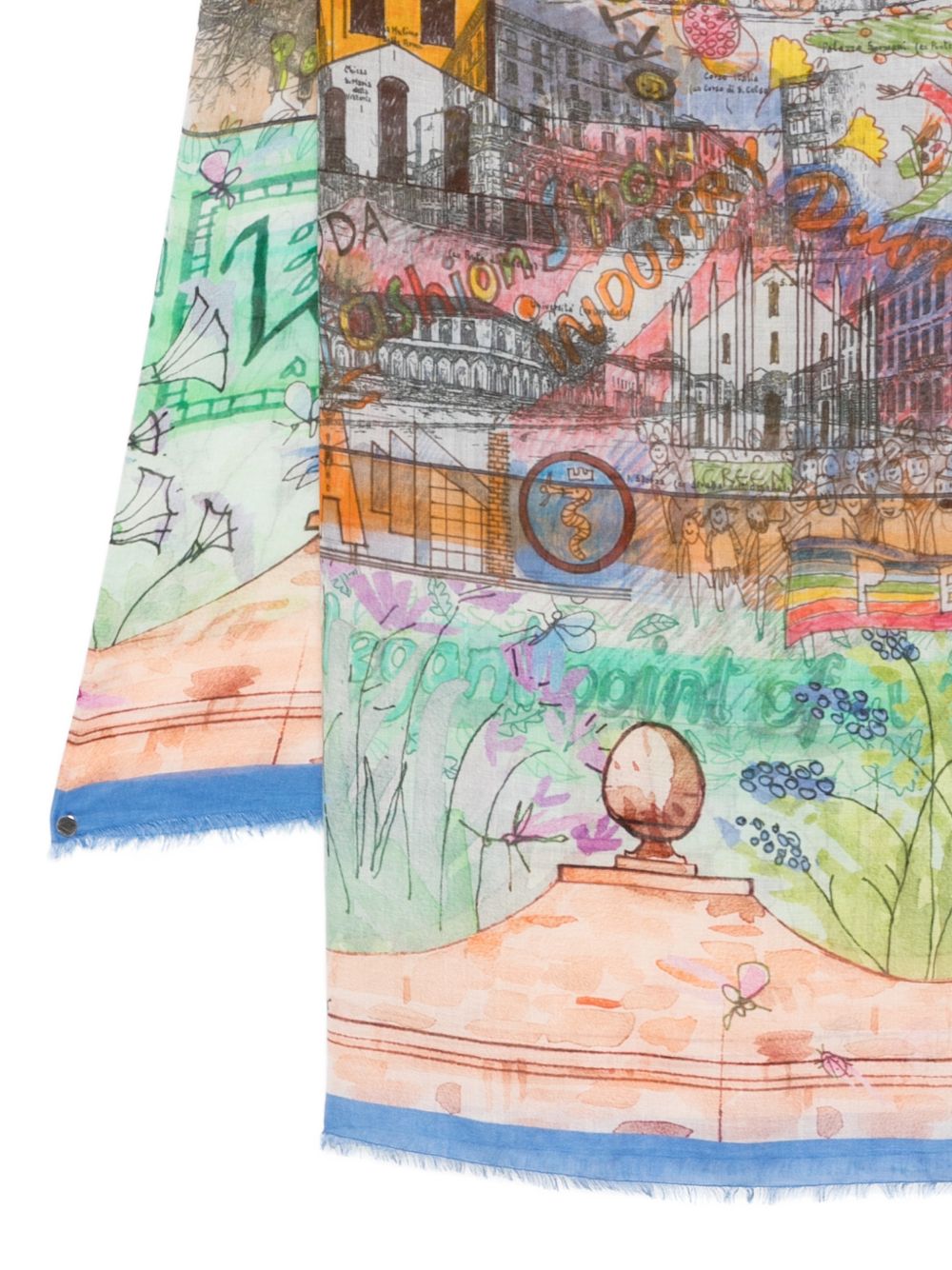 Faliero Sarti Milano silk blend stole