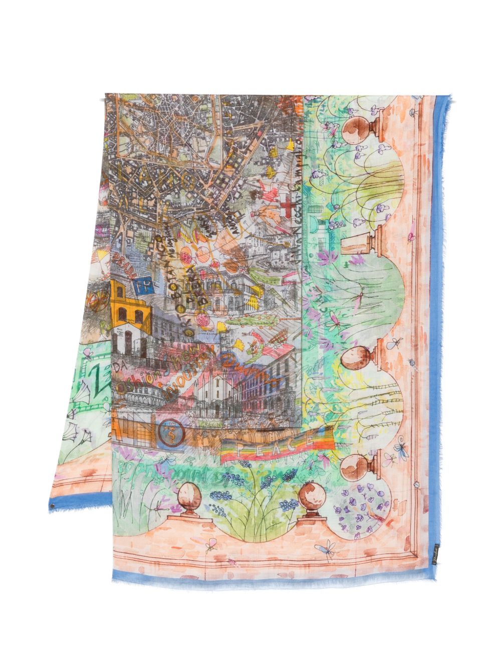 Faliero Sarti Milano silk blend stole