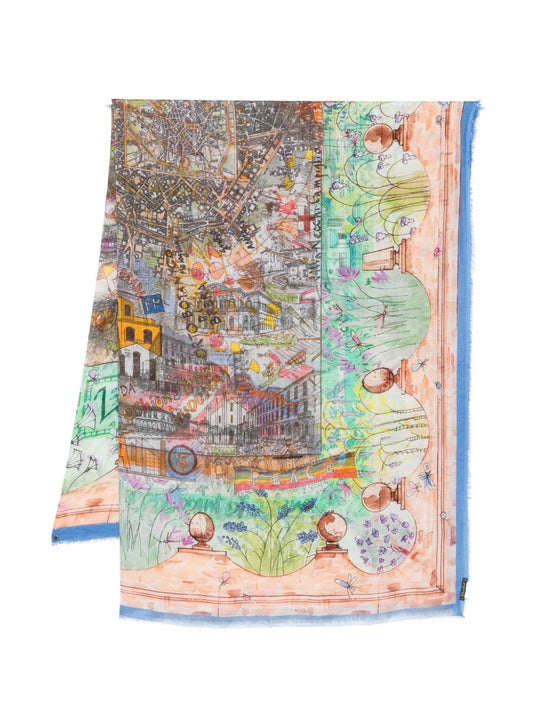 Faliero Sarti Milano silk blend stole