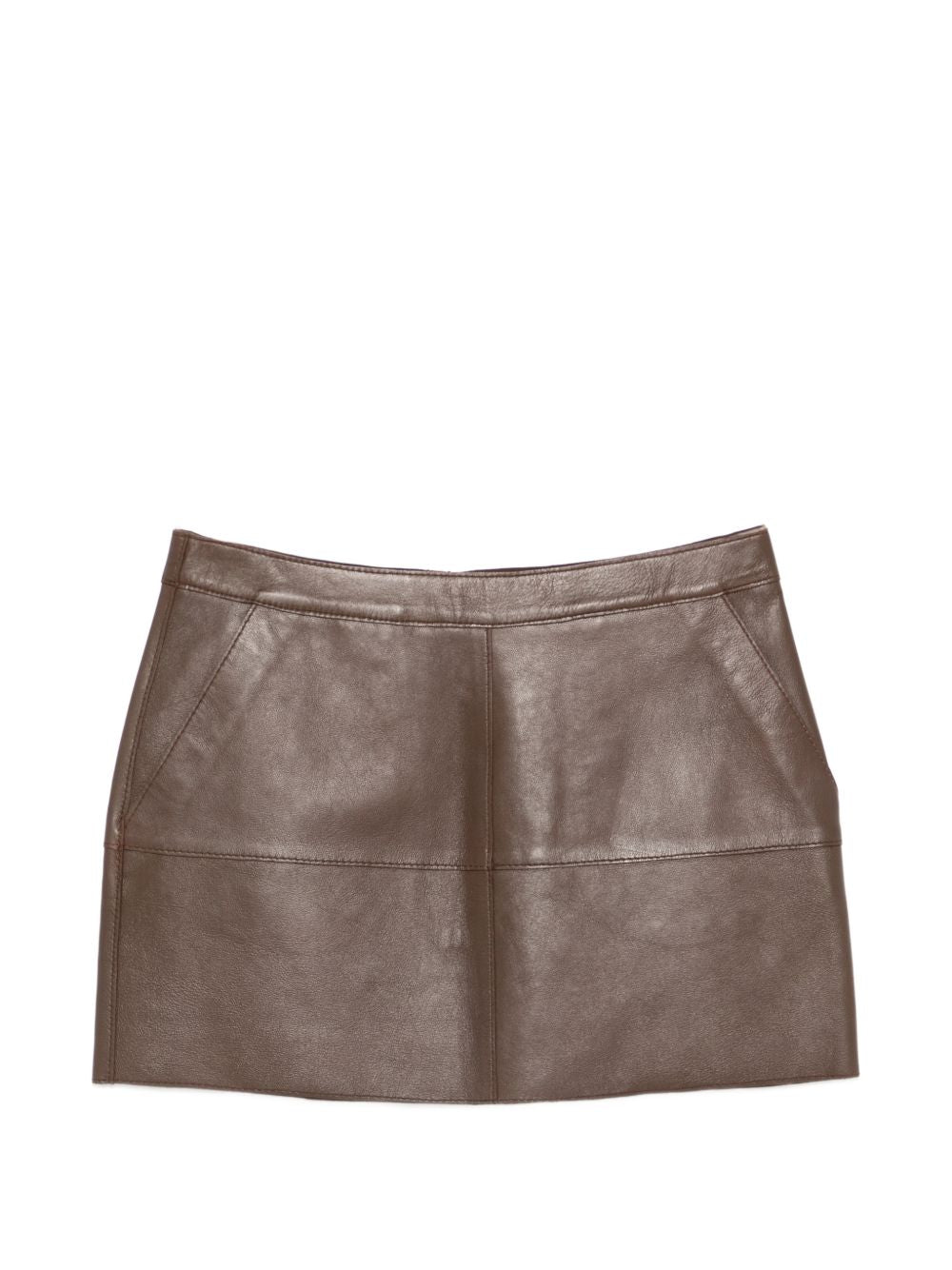 Parosh P.A.R.O.S.H. Leather mini skirt