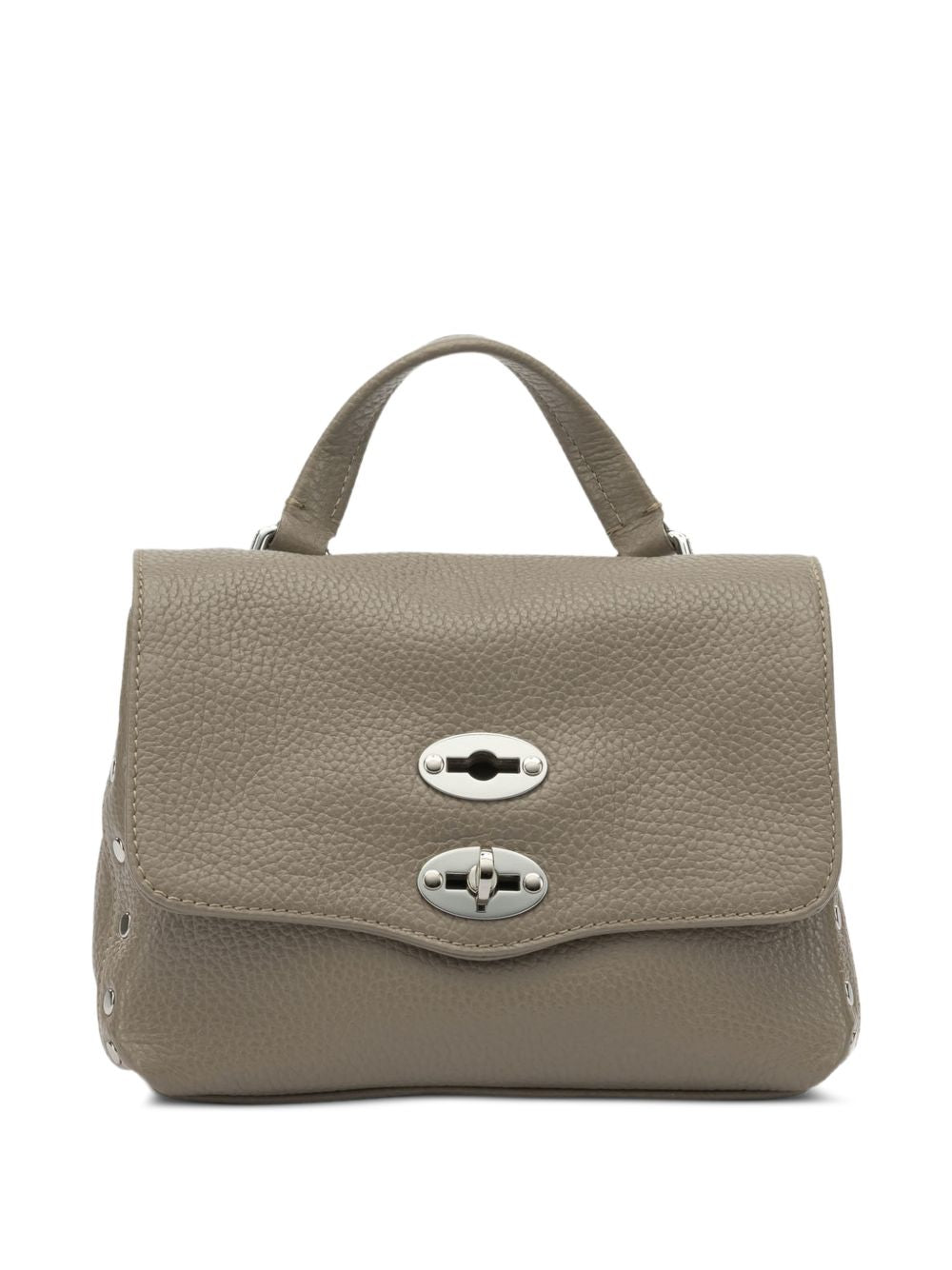 Zanellato Postina® Baby Bag In Hammered Grey Creta Leather
