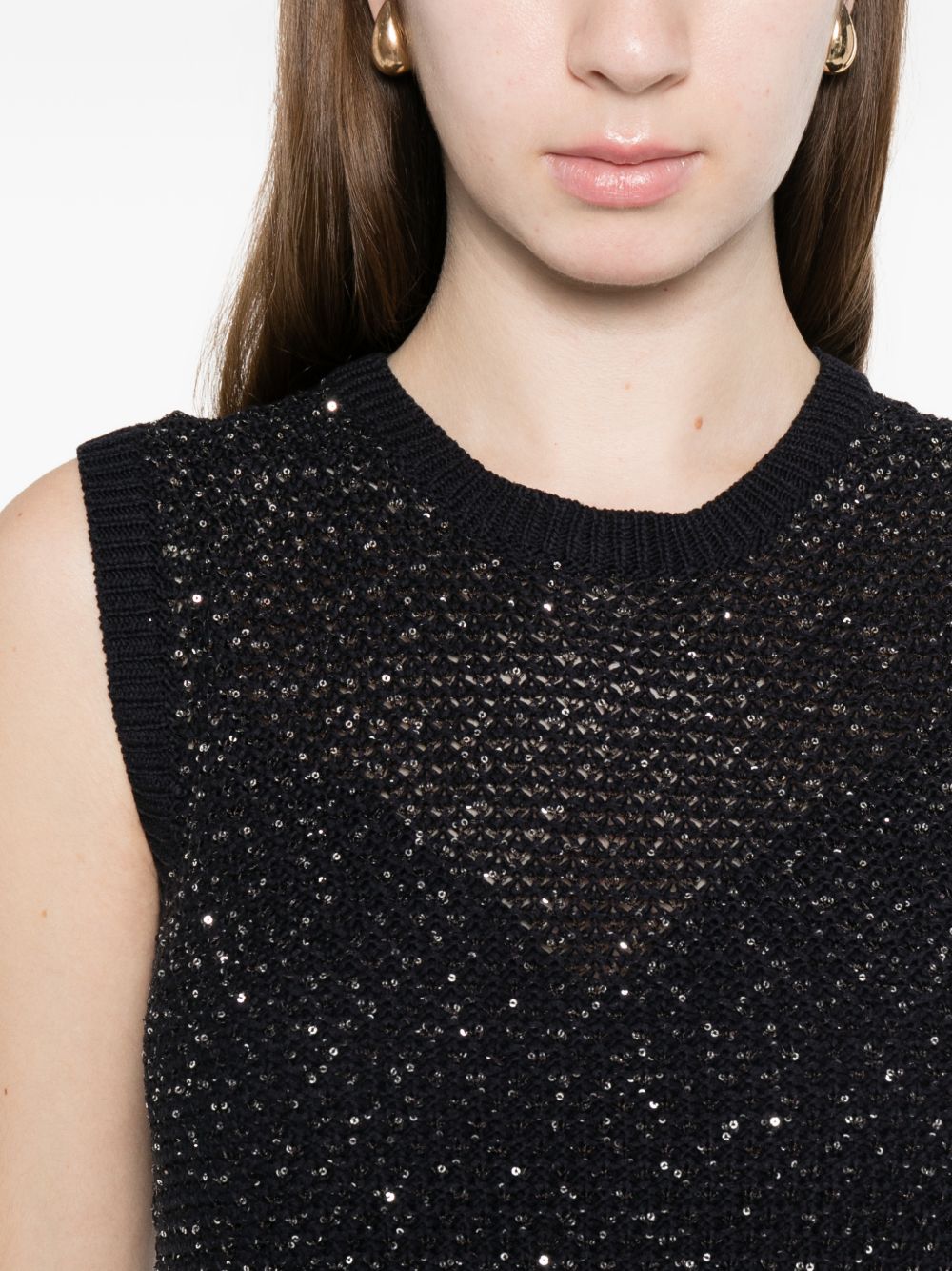 Fabiana Filippi Embellished mini dress
