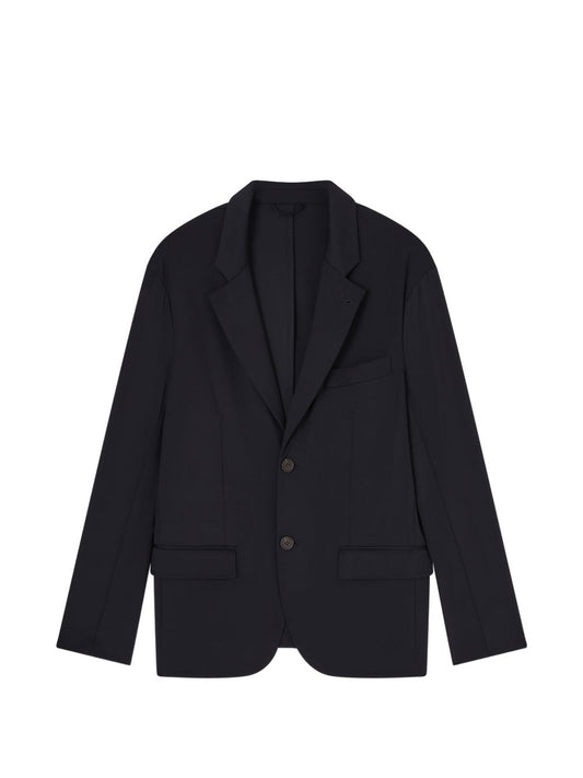 Emporio Armani Nylon single-breasted blazer