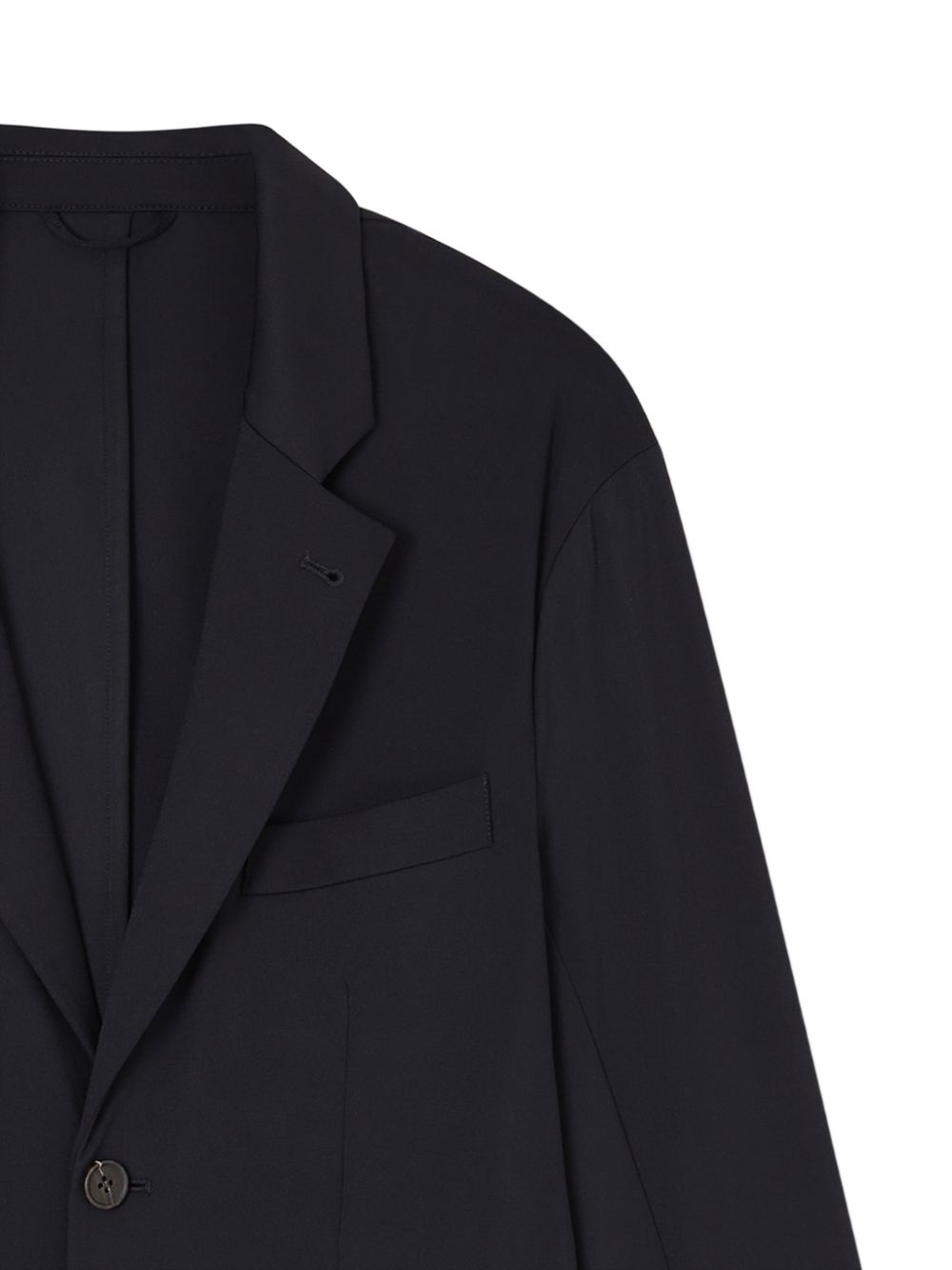 Emporio Armani Nylon single-breasted blazer