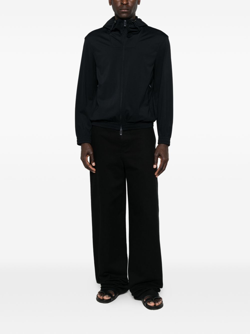 Emporio Armani Nylon hooded jacket