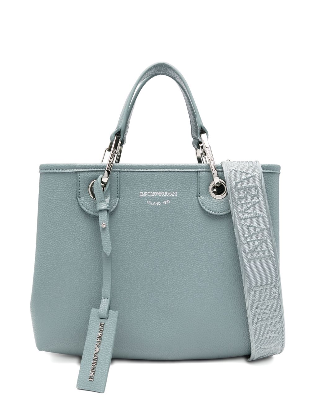 Emporio Armani Small Myea Shopper Bag With Deer Print
