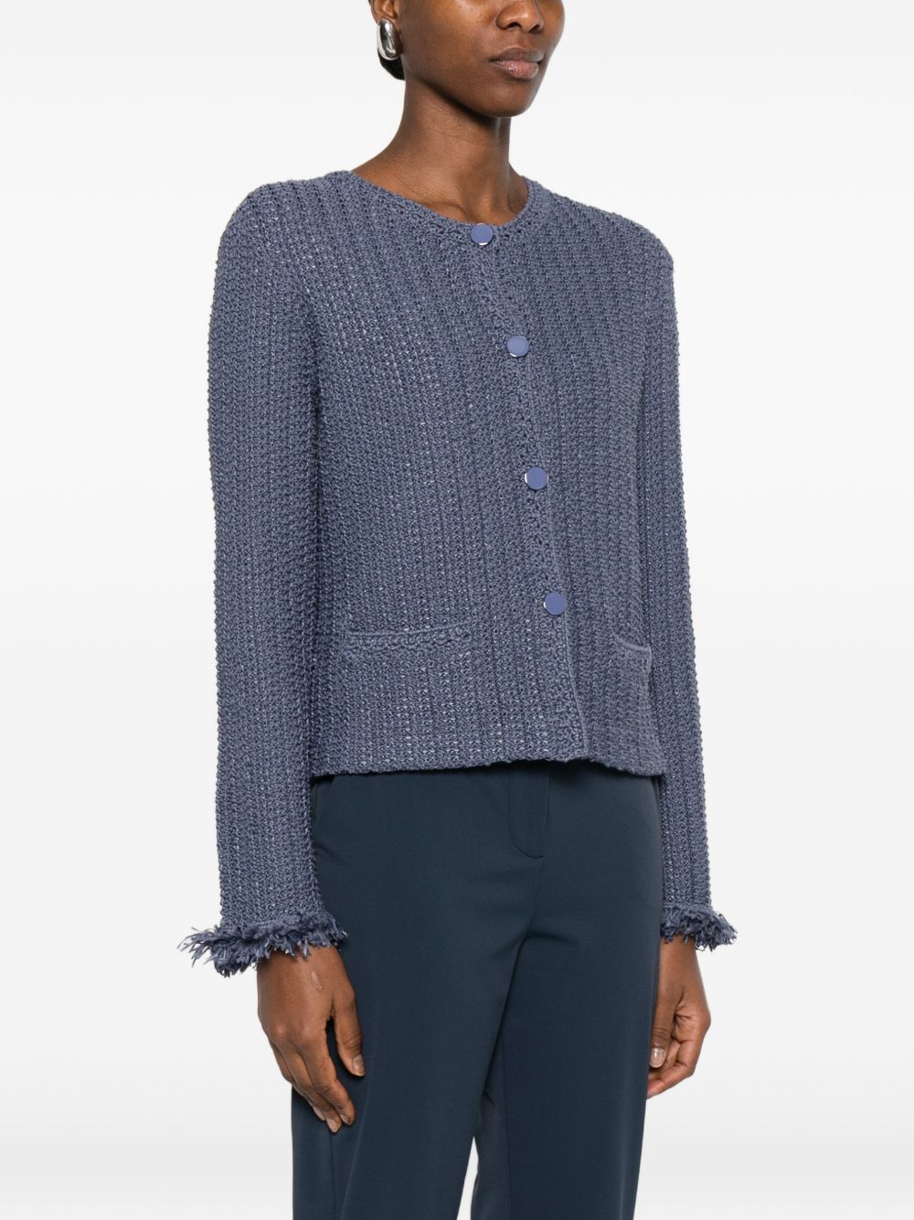 Emporio Armani Cotton blend blazer jacket