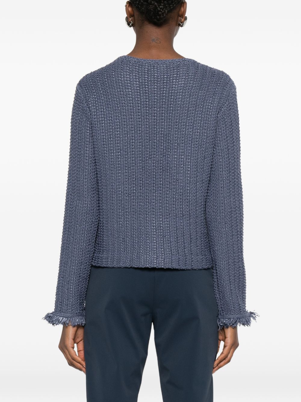 Emporio Armani Cotton blend blazer jacket