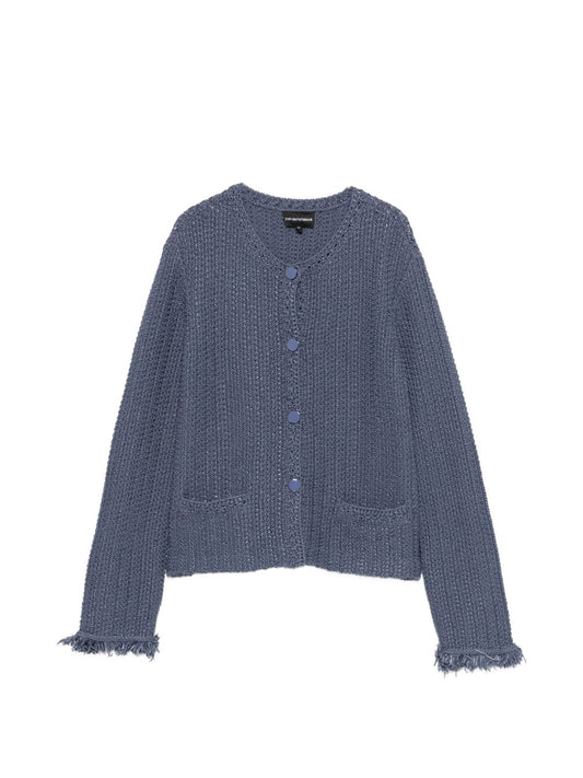 Emporio Armani Cotton blend blazer jacket