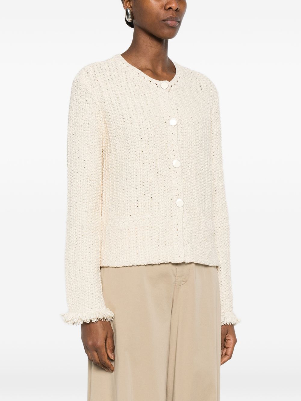 Emporio Armani Cotton blend blazer jacket
