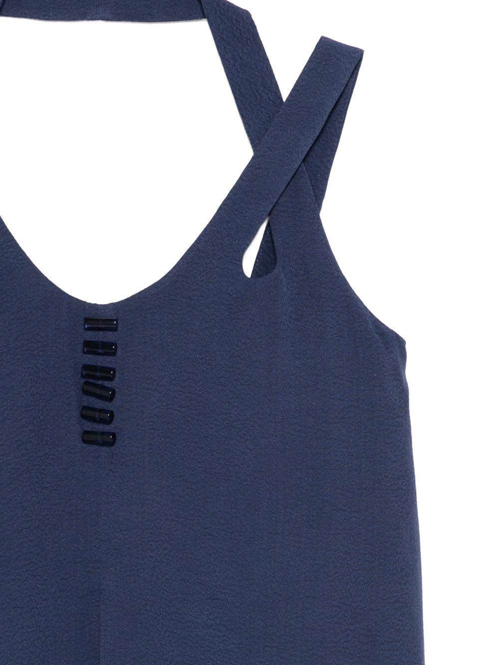 Emporio Armani V-neck button detail Sleeveless top
