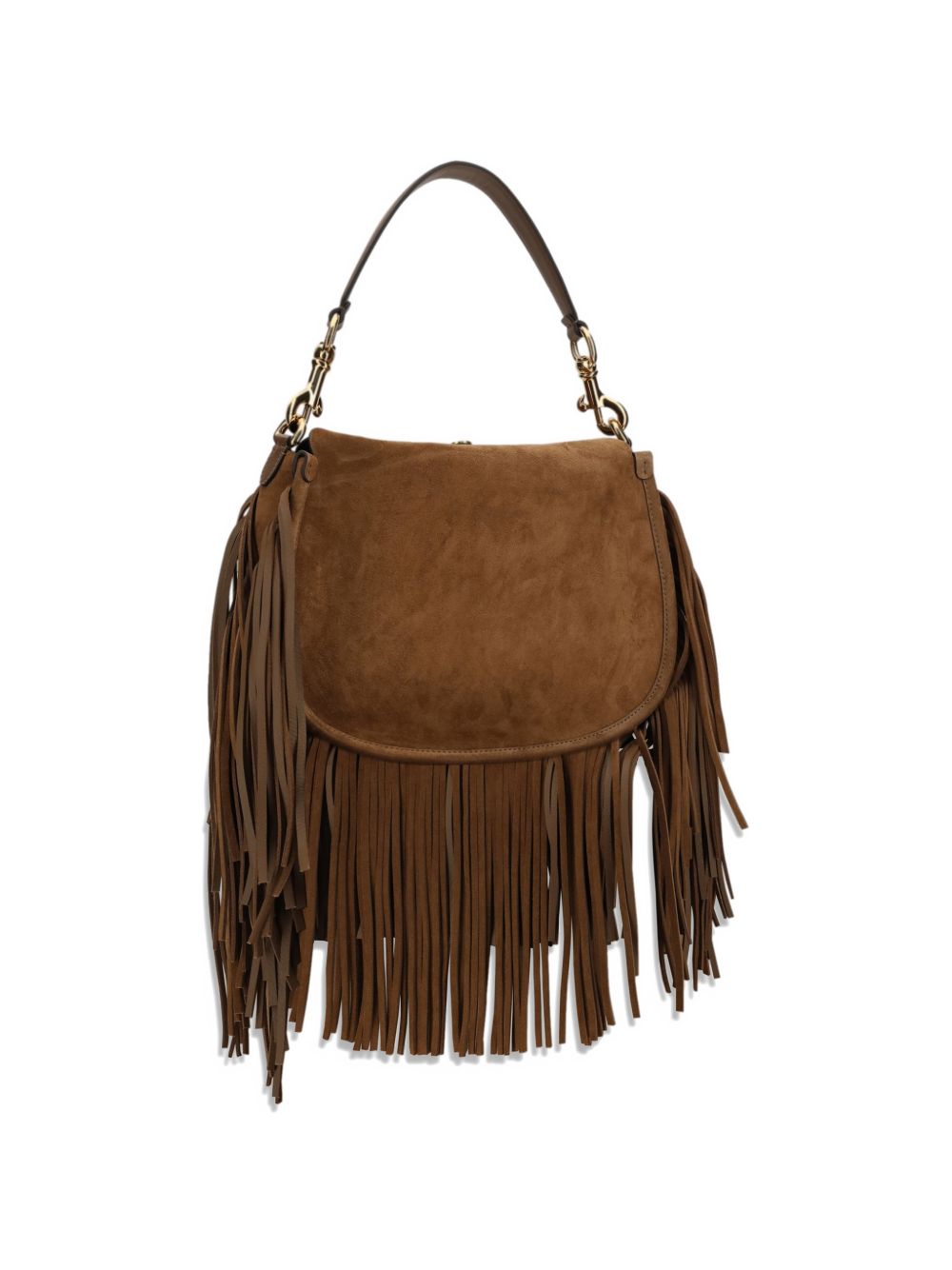 Etro Suede Pony Bag With Fringes
