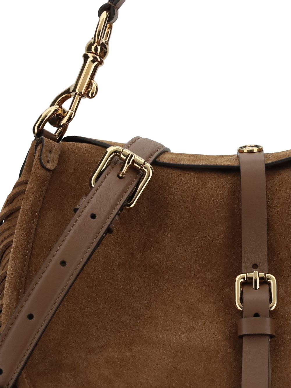 Etro Suede Pony Bag With Fringes