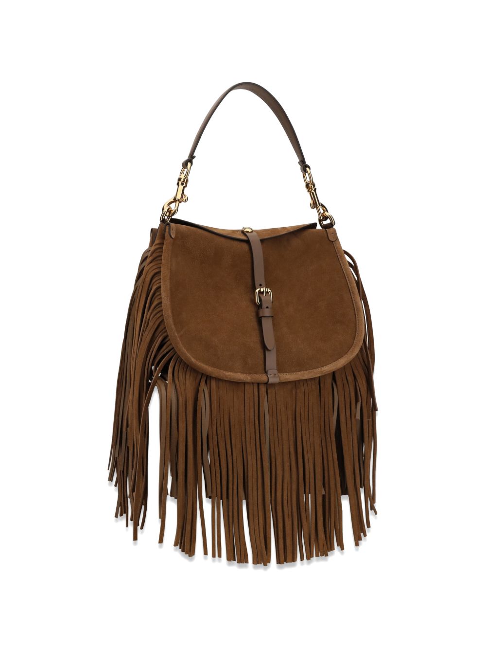 Etro Suede Pony Bag With Fringes