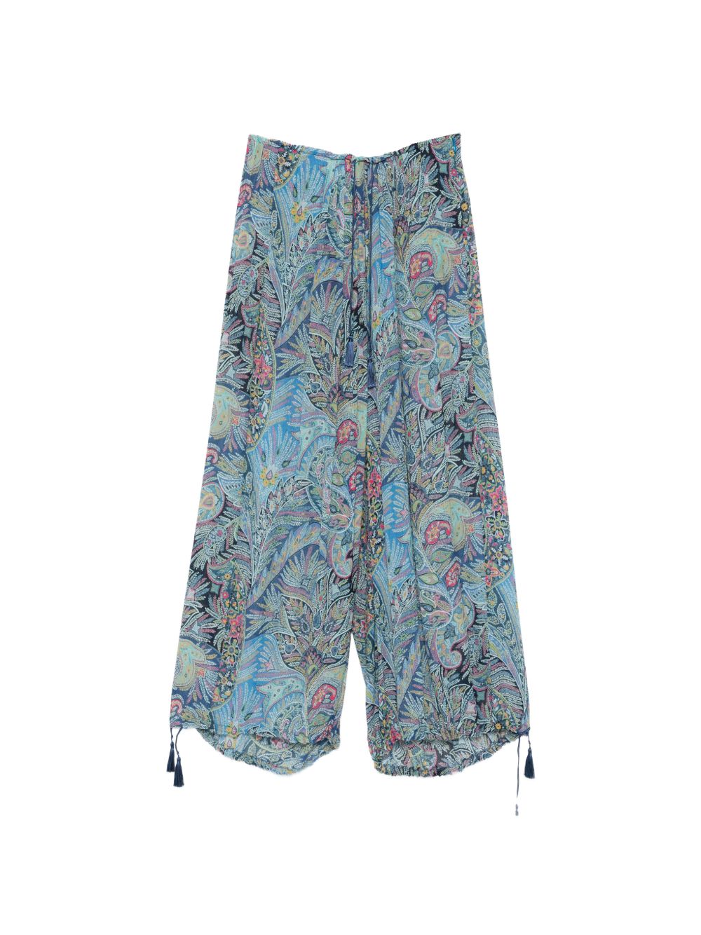 Etro Printed wide-leg trousers