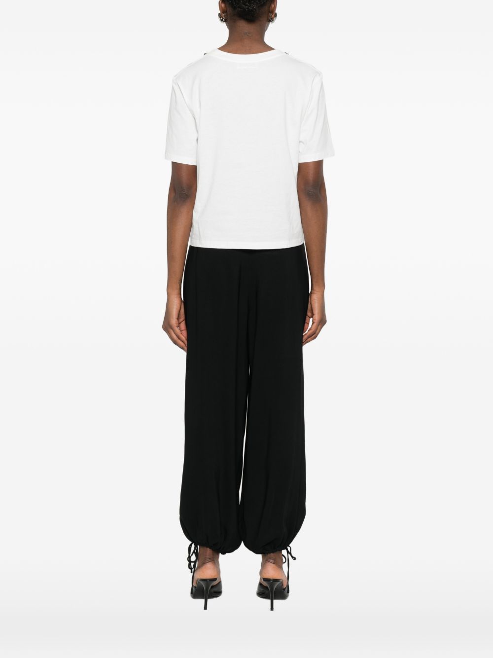 Ermanno Firenze Embroidered cotton t-shirt