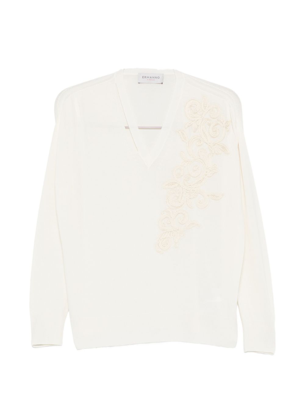 Ermanno Firenze Embroidered cotton sweater