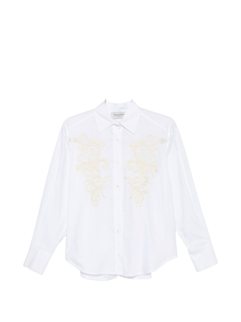 Ermanno Firenze Embroidered cotton shirt