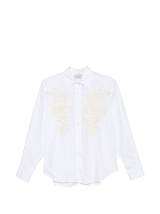 Ermanno Firenze Embroidered cotton shirt