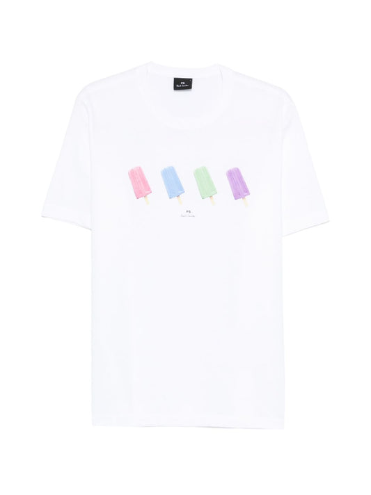 Paul Smith Printed cotton t-shirt