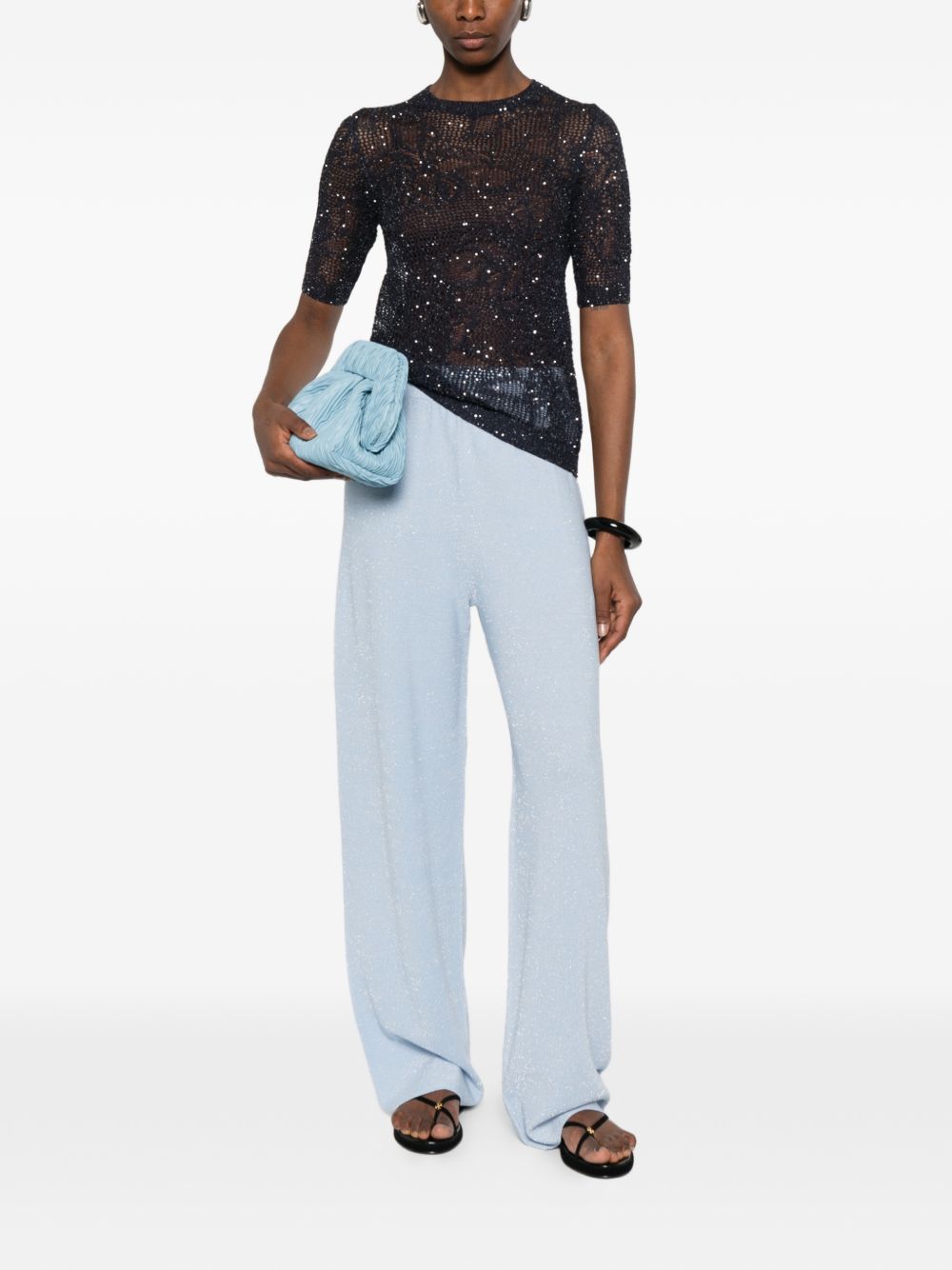 Fabiana Filippi Openwork t-shirt