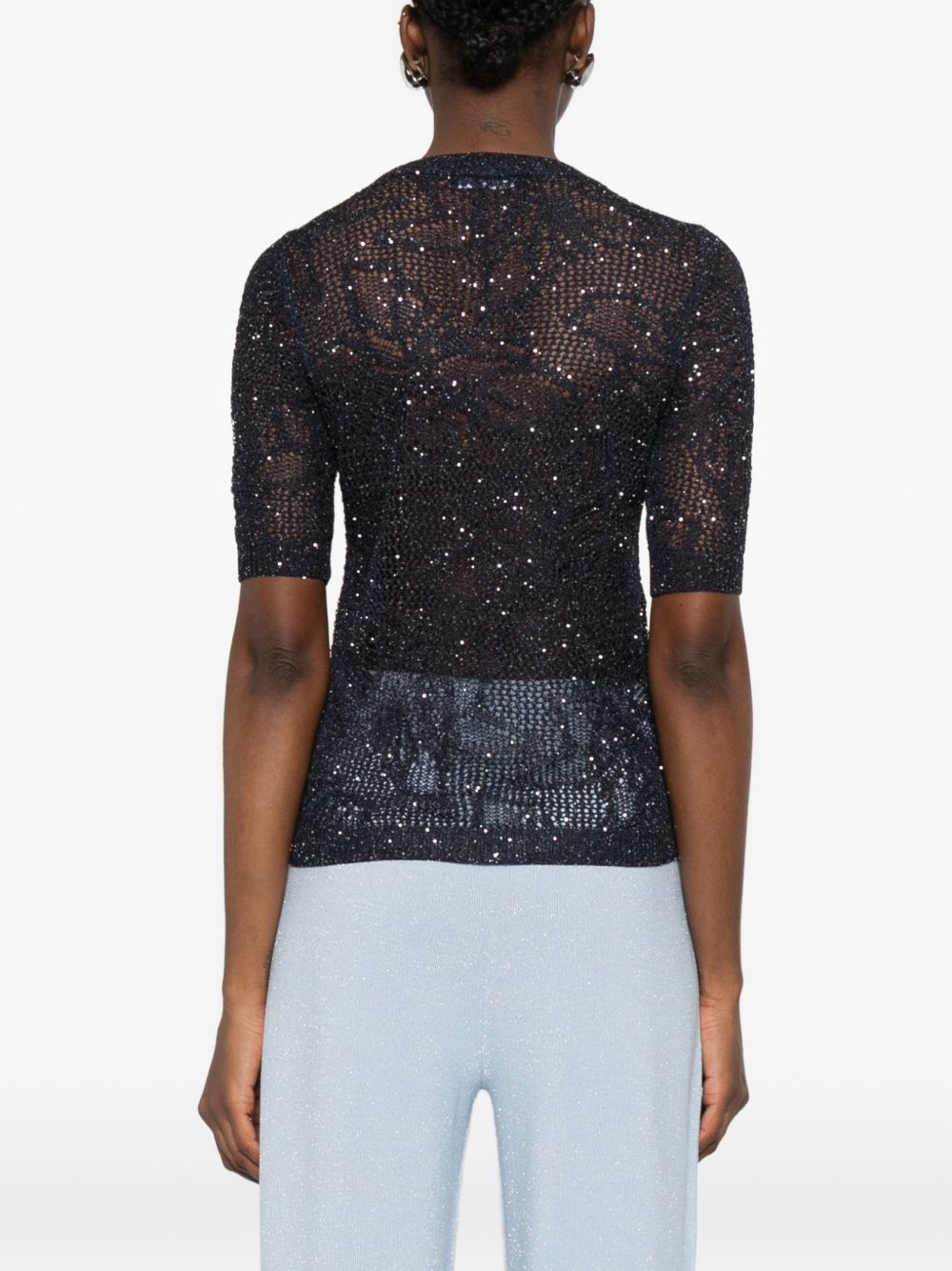 Fabiana Filippi Openwork t-shirt