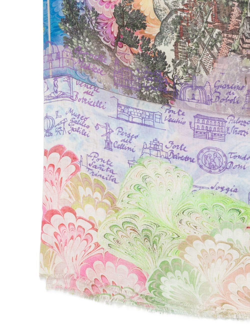 Faliero Sarti Fiorentina silk blend stole