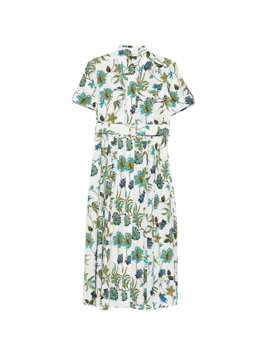Fay Printed cotton chemisier dress