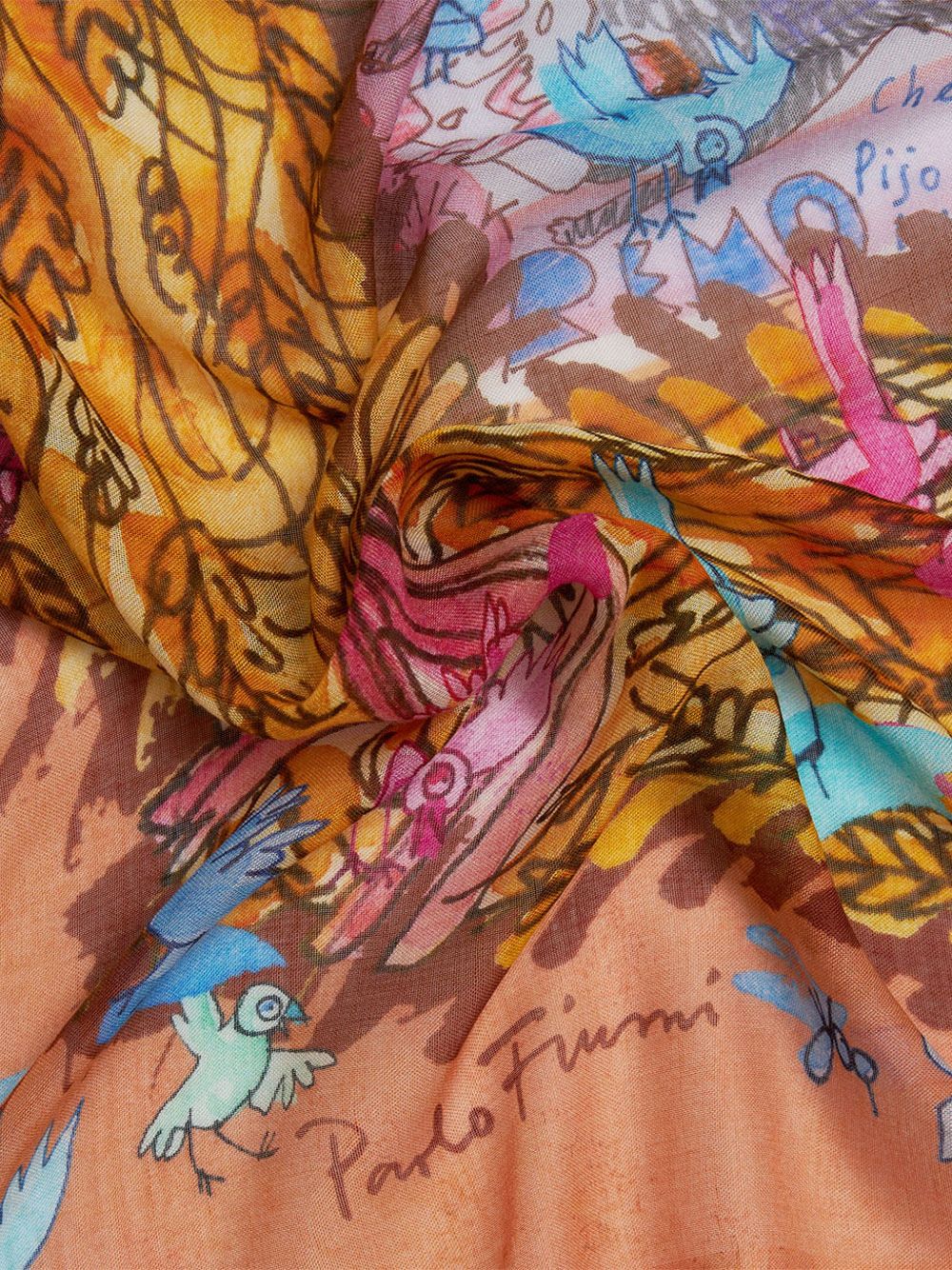 Faliero Sarti New Roma silk blend stole