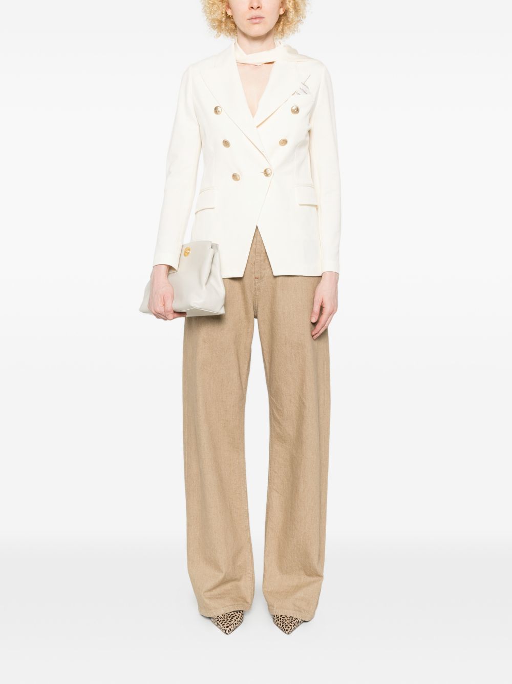 Circolo 1901 Cotton double-breasted jacket