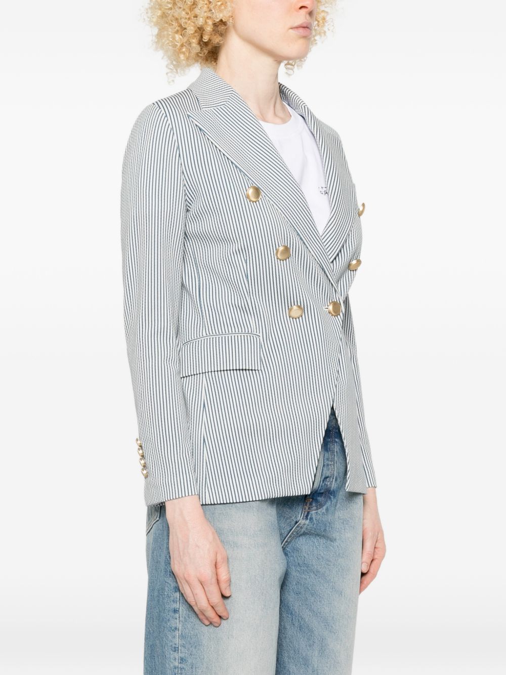 Circolo 1901 Striped double-breasted jacket