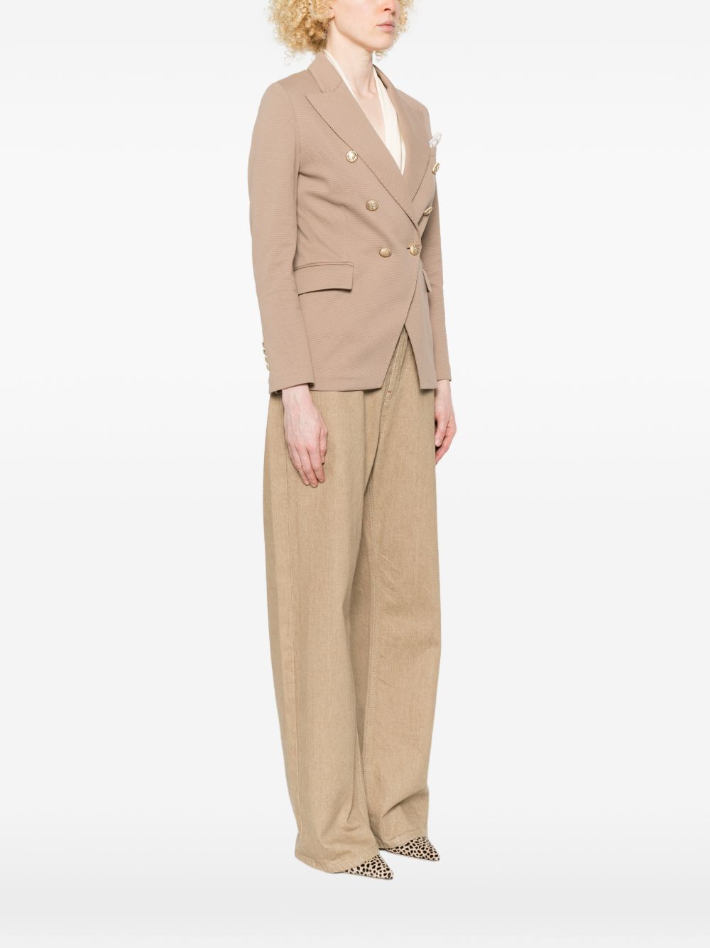 Circolo 1901 Cotton double-breasted jacket